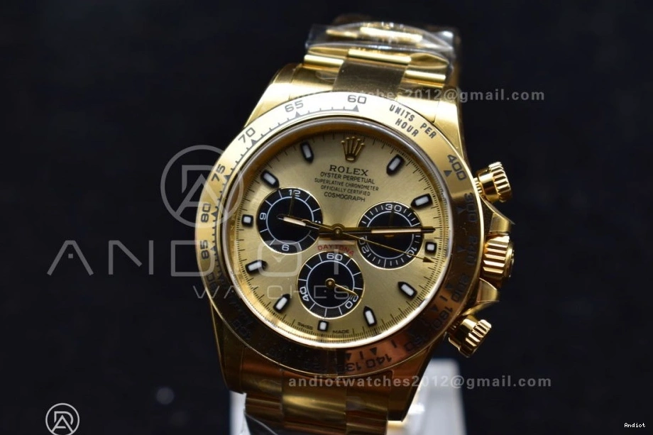 Black Daytona Dial 1:1 Edition Clean 116505 on SA4130 YG V2 YG Markers Bracelet Best 0302